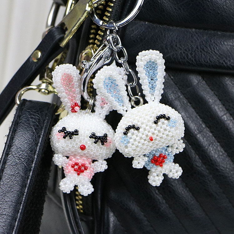 Luxury Bags Made In China - Hand Made Bead Rabbit Cute Bag