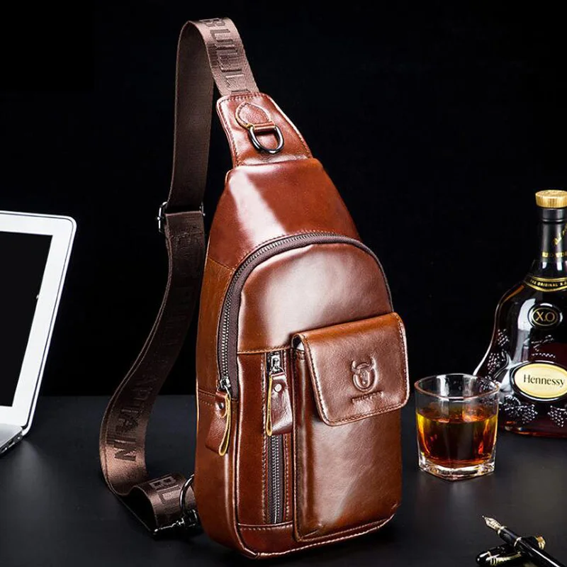 Luxury Bags For Men Brands - Brand Premium 100% Genuine Leather Chest