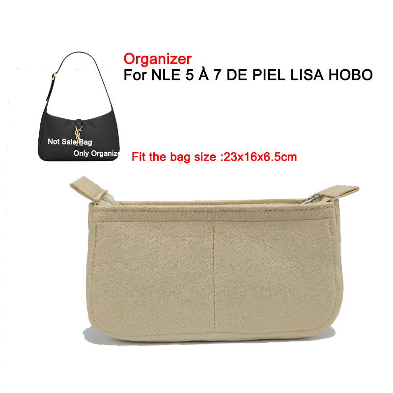 Luxury Bags Ysl - Felt Purse Insert Organizer For LE