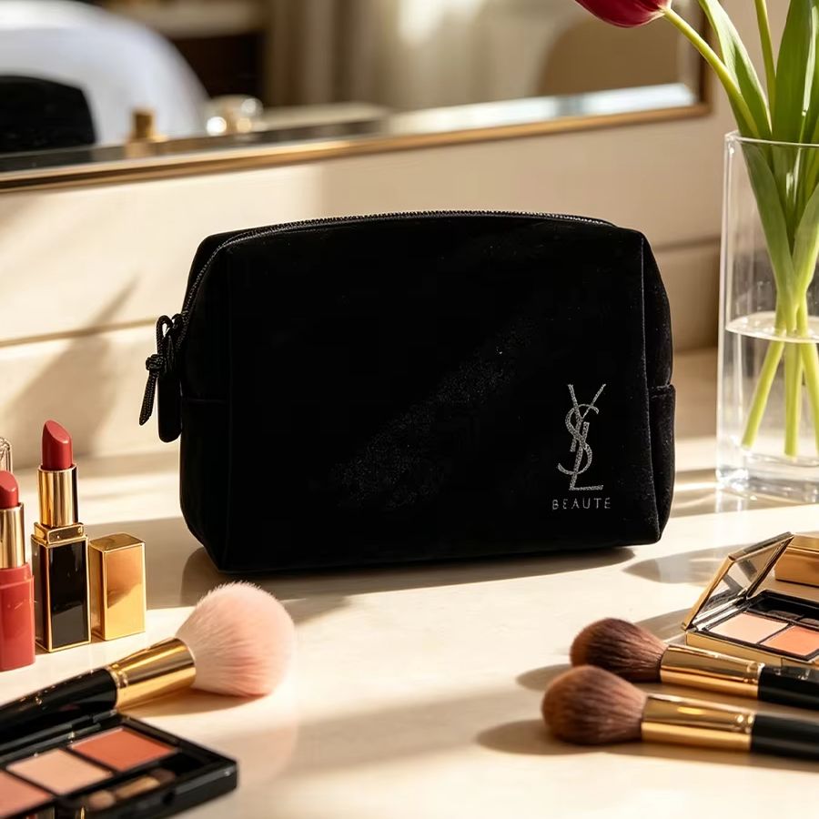 YSL’s Bag Black Printed Cosmet - đánh giá và giá Luxury Bags Ysl
