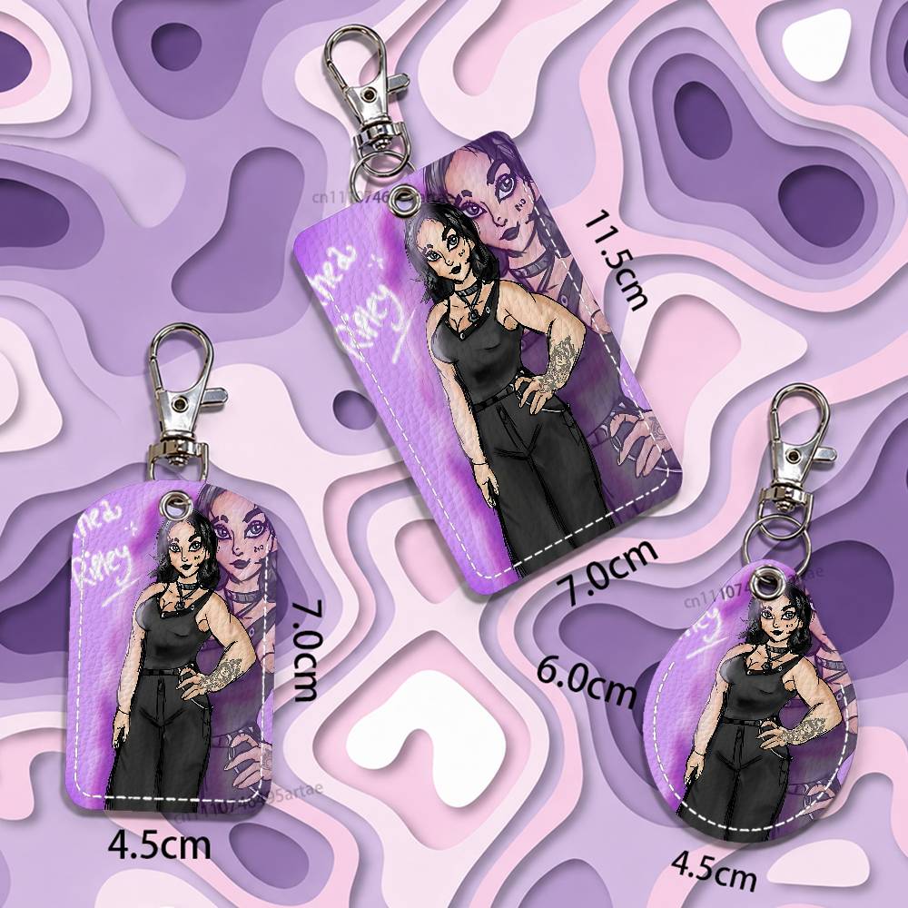 Mami black Rhea Ripley Cartoon - đánh giá và giá Key Holder Leather Pouch