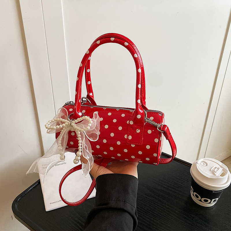 Women's Cute Polka Dot  Handba - đánh giá và giá Top Handle Patent Bag