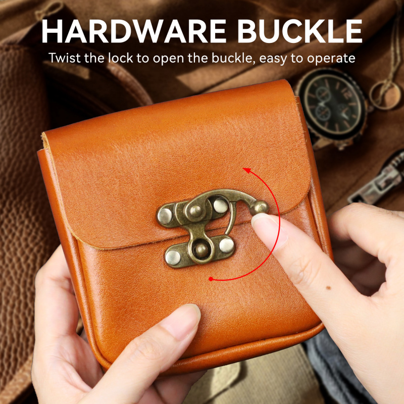 Soft Cowhide Small Waist Bag G - đánh giá và giá Key Holder Leather Pouch