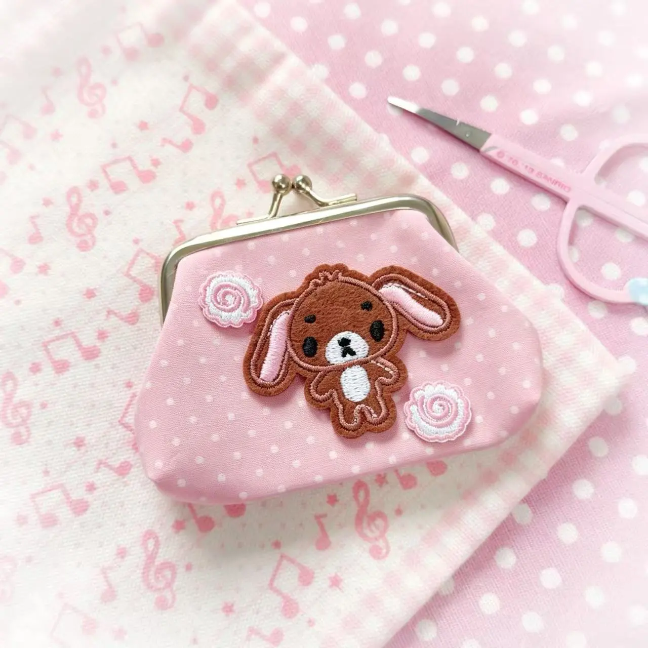 Sanrio Sugar Bunnies Mini Coin - đánh giá và giá Key Holder Leather Pouch