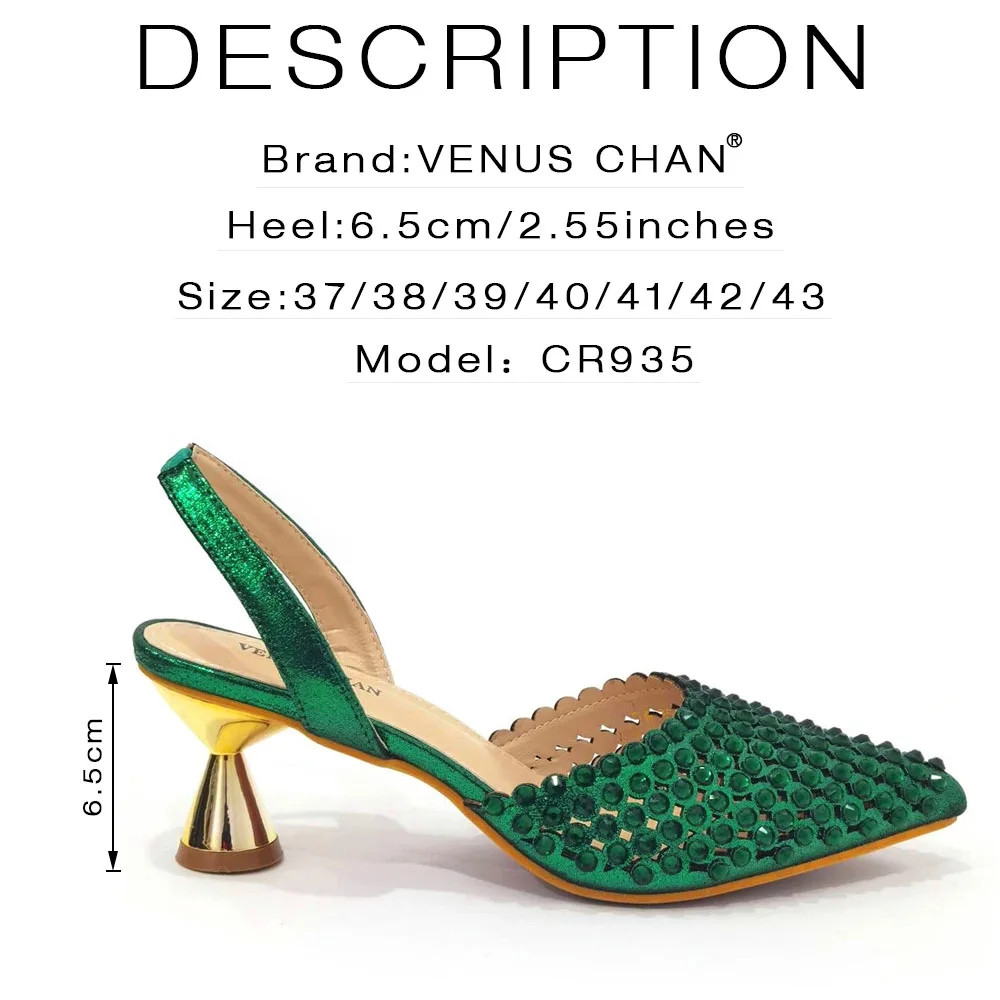 Luxury Green Rhinestone Shoes  - đánh giá và giá Luxury Bags Green