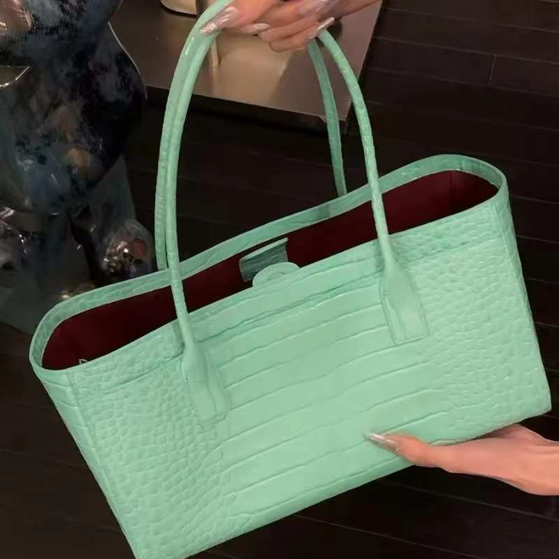 Free Shipping Crocodile-emboss - đánh giá và giá Luxury Bags Green