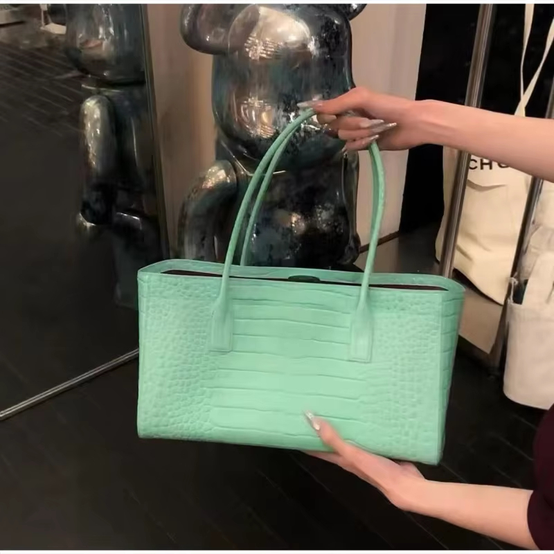 Free Shipping Crocodile-emboss - đánh giá và giá Luxury Bags Green