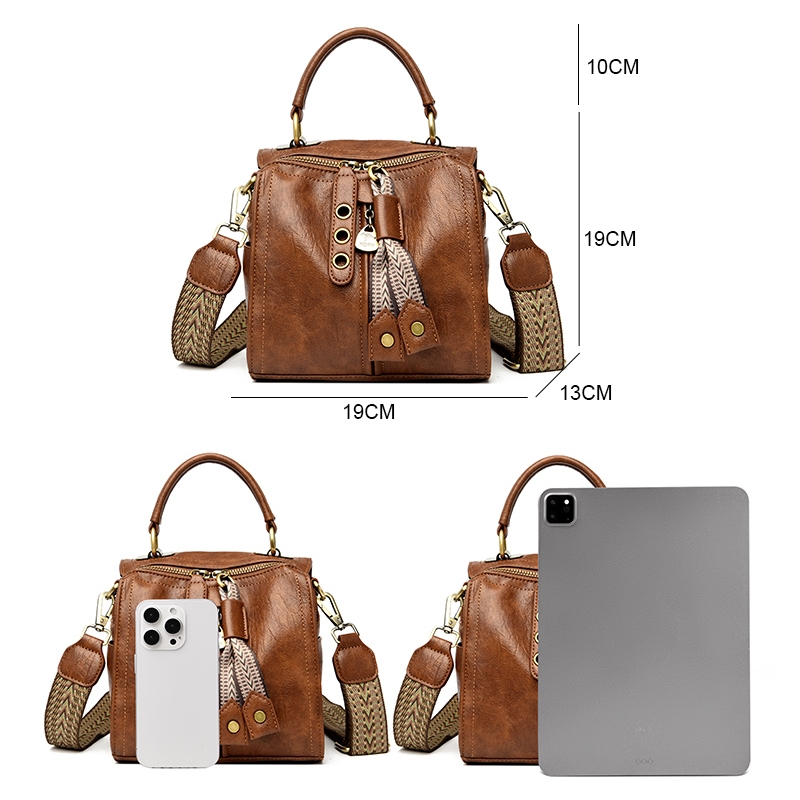 Cow Leather Women Messenger Ba - đánh giá và giá Key Holder Leather Pouch
