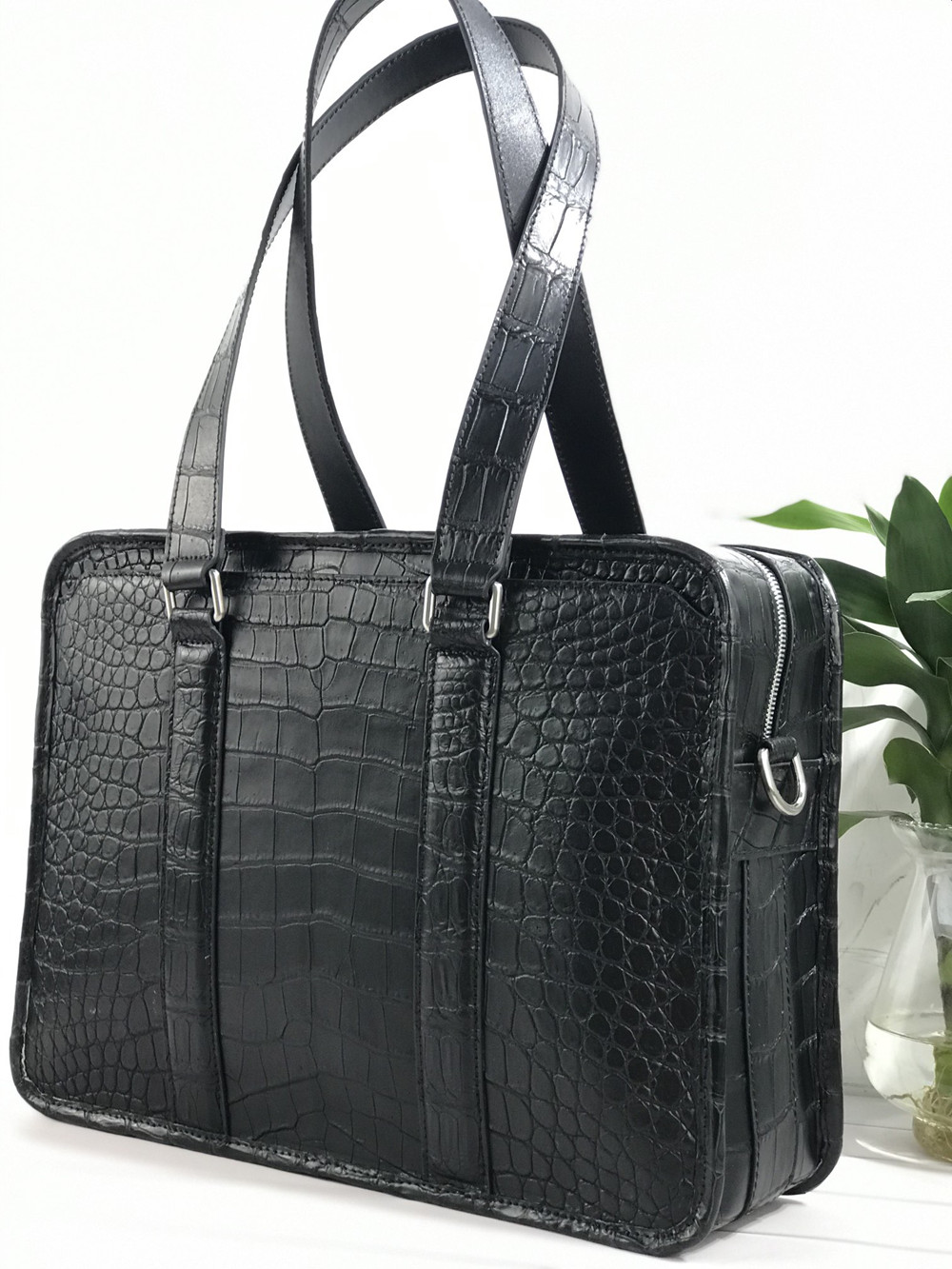 New crocodile leather laptop b - đánh giá và giá Luxury Bags For Men Brands
