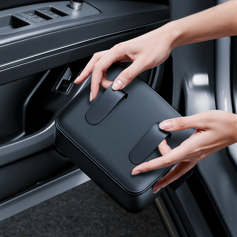 Car Door Storage Pockets Hangi - đánh giá và giá Key Holder Leather Pouch