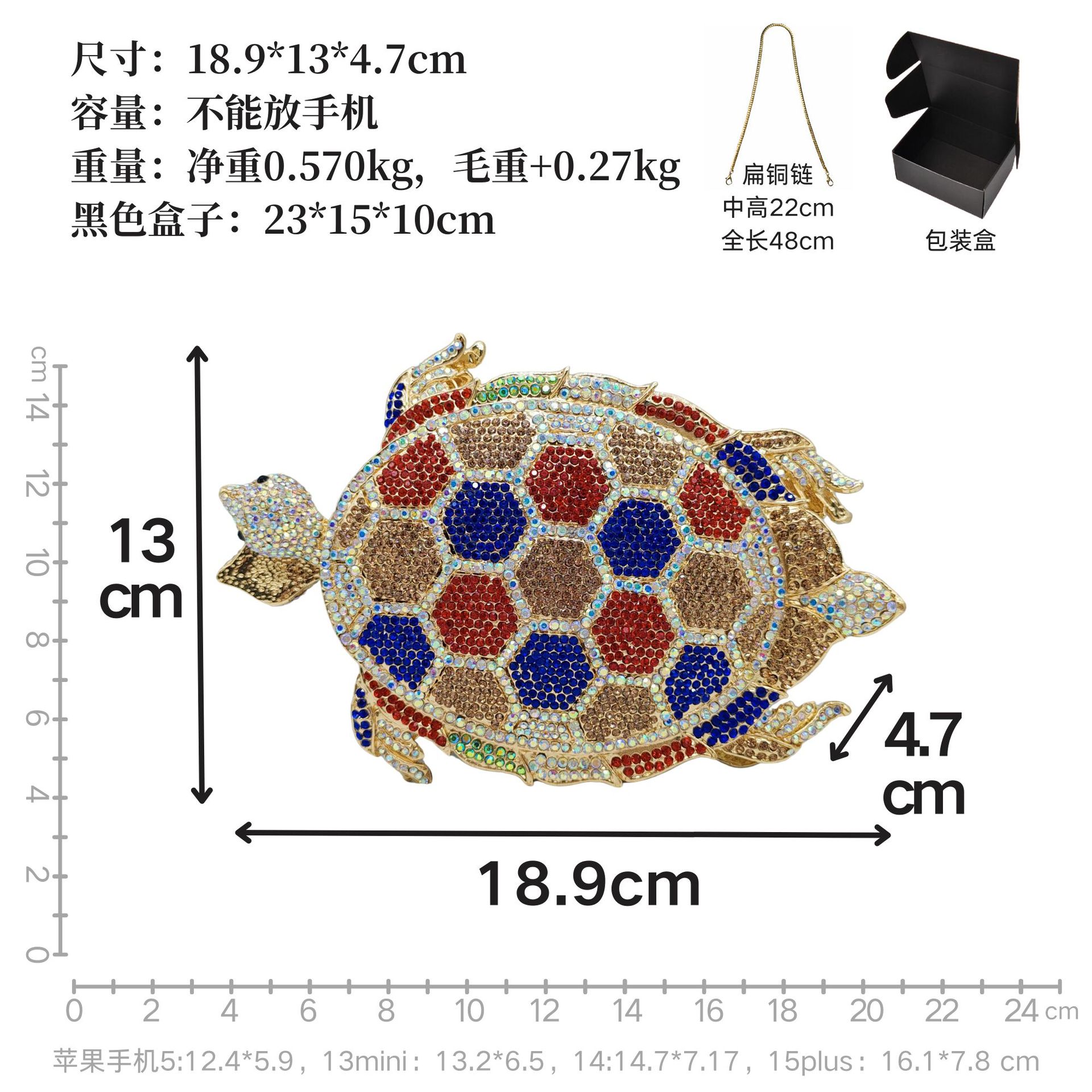 Turtle-Shaped Rhinestone Eveni - đánh giá và giá Luxury Bags Green