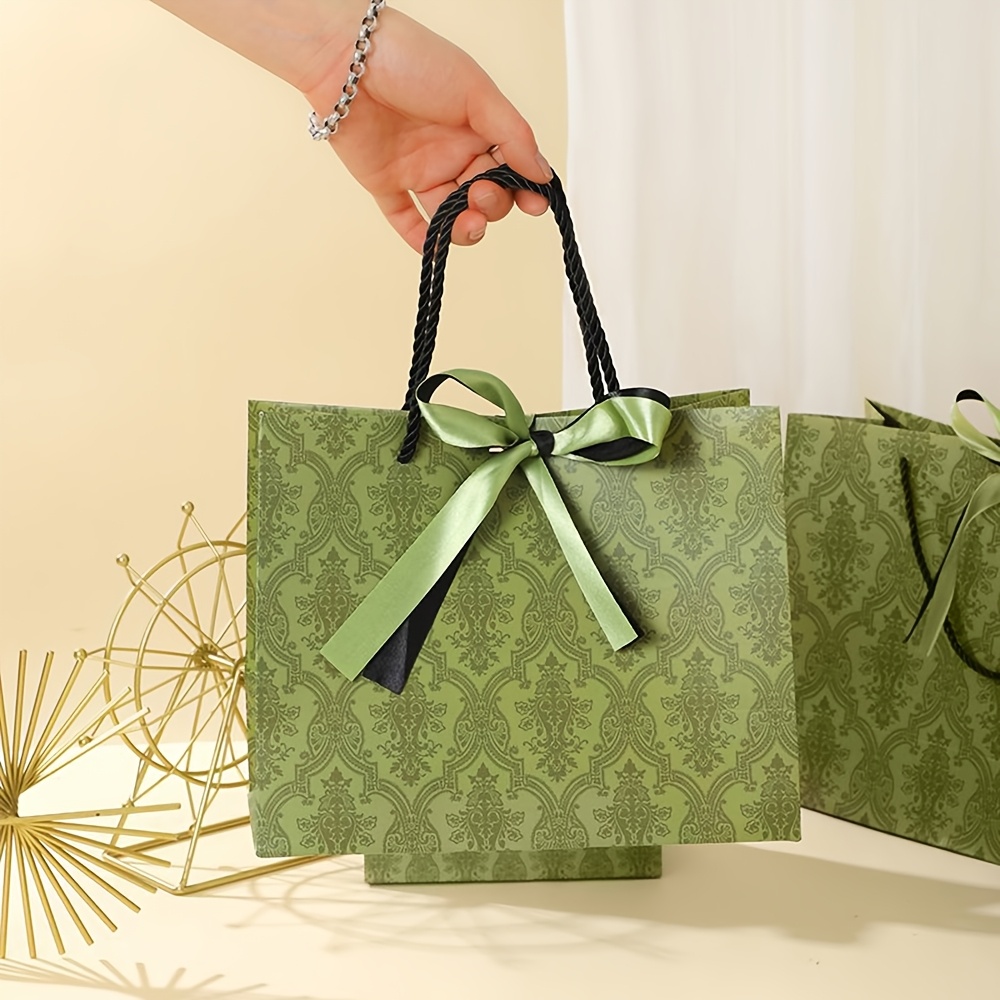 Luxury Thick Cardboard Shoppin - đánh giá và giá Luxury Bags Green