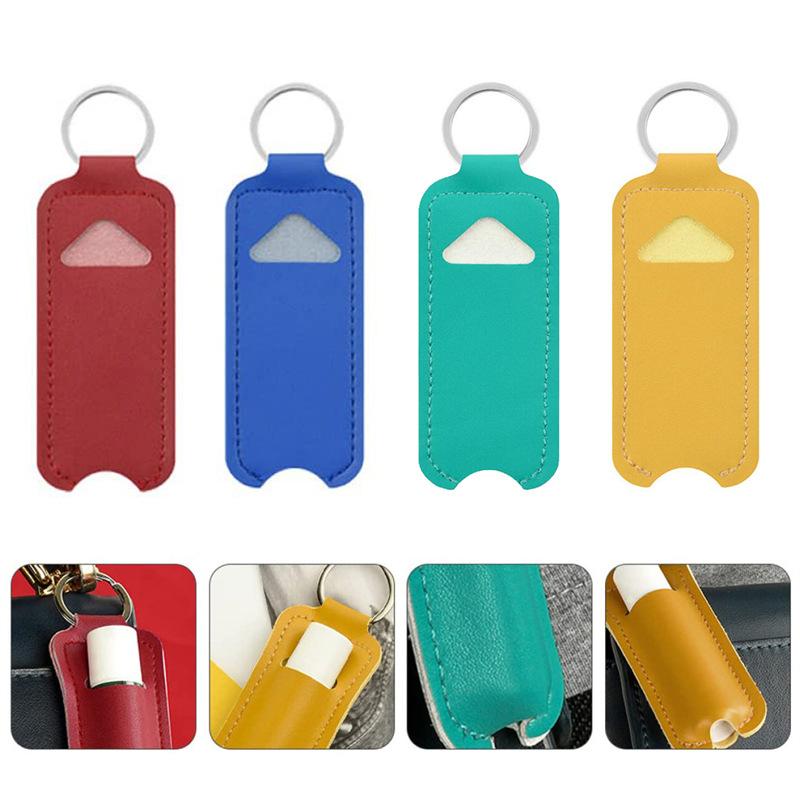 Pu Leather Chapstick Pouch Key - đánh giá và giá Key Holder Leather Pouch