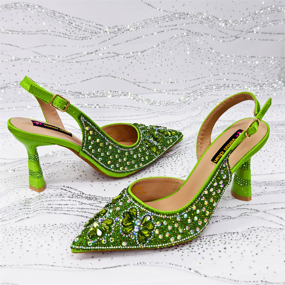 Luxury Green Rhinestone Party  - đánh giá và giá Luxury Bags Green
