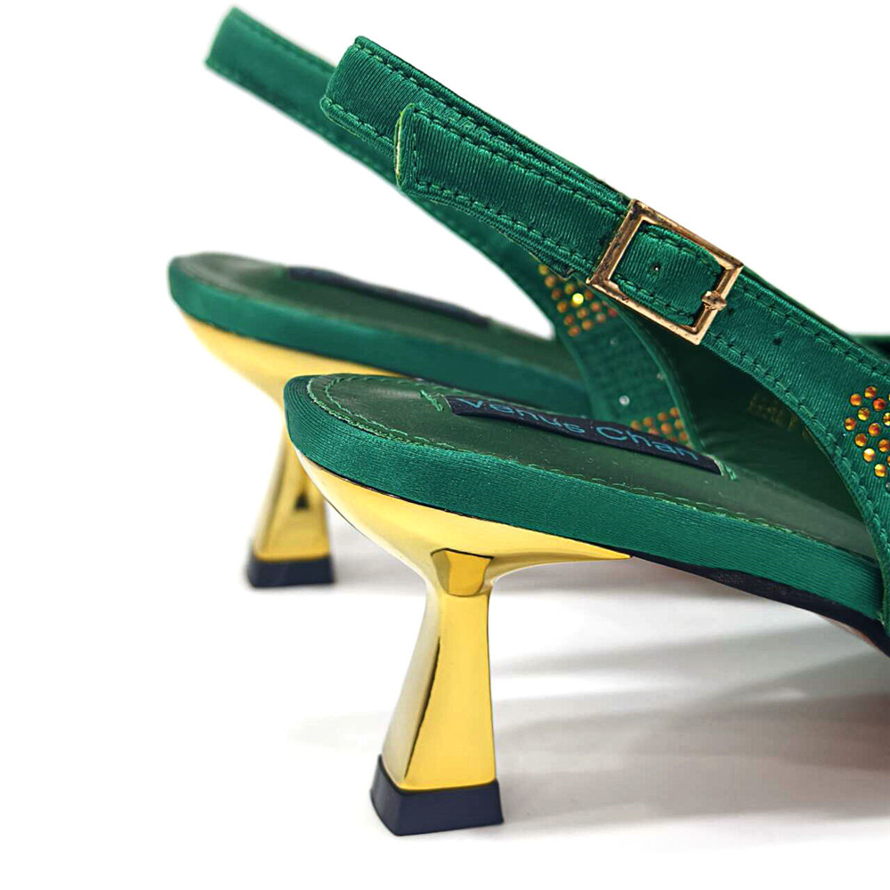 2025 Italian Design Rhinestone - đánh giá và giá Luxury Bags Green