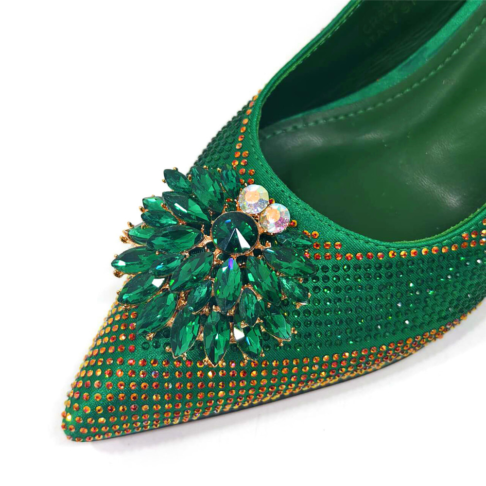 2025 Italian Design Rhinestone - đánh giá và giá Luxury Bags Green