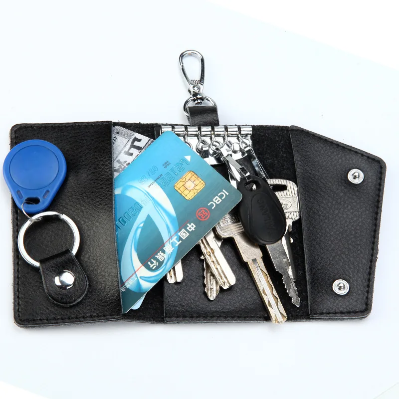 Genuine Leather Keychain Men K - đánh giá và giá Key Holder Leather Pouch